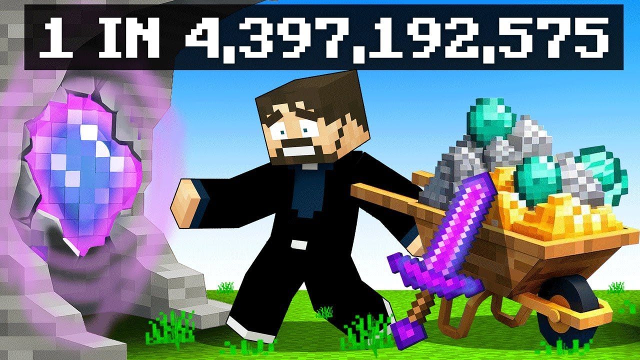 I Found a 1 in 4,397,575 Ore in Minecraft