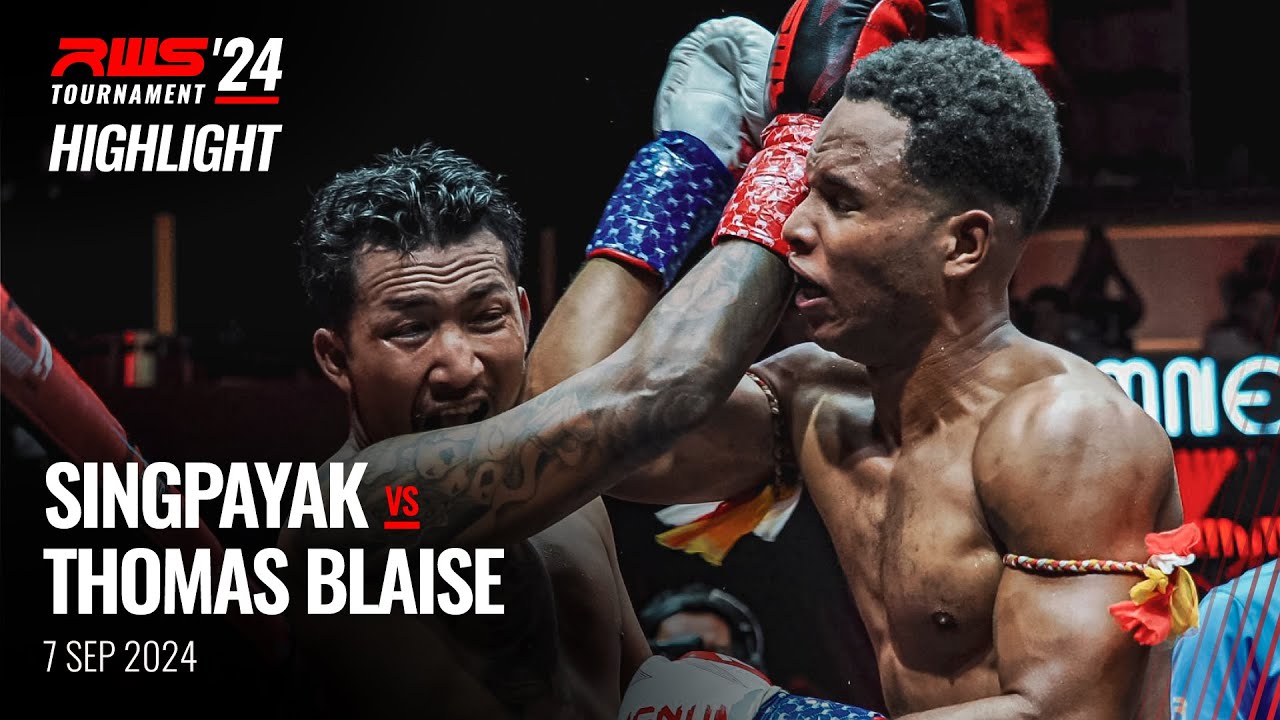 Highlight l Singpayak Sor. Sakunsingha vs Thomas Blaise Looksuan Auto Muay Thai I RWS background