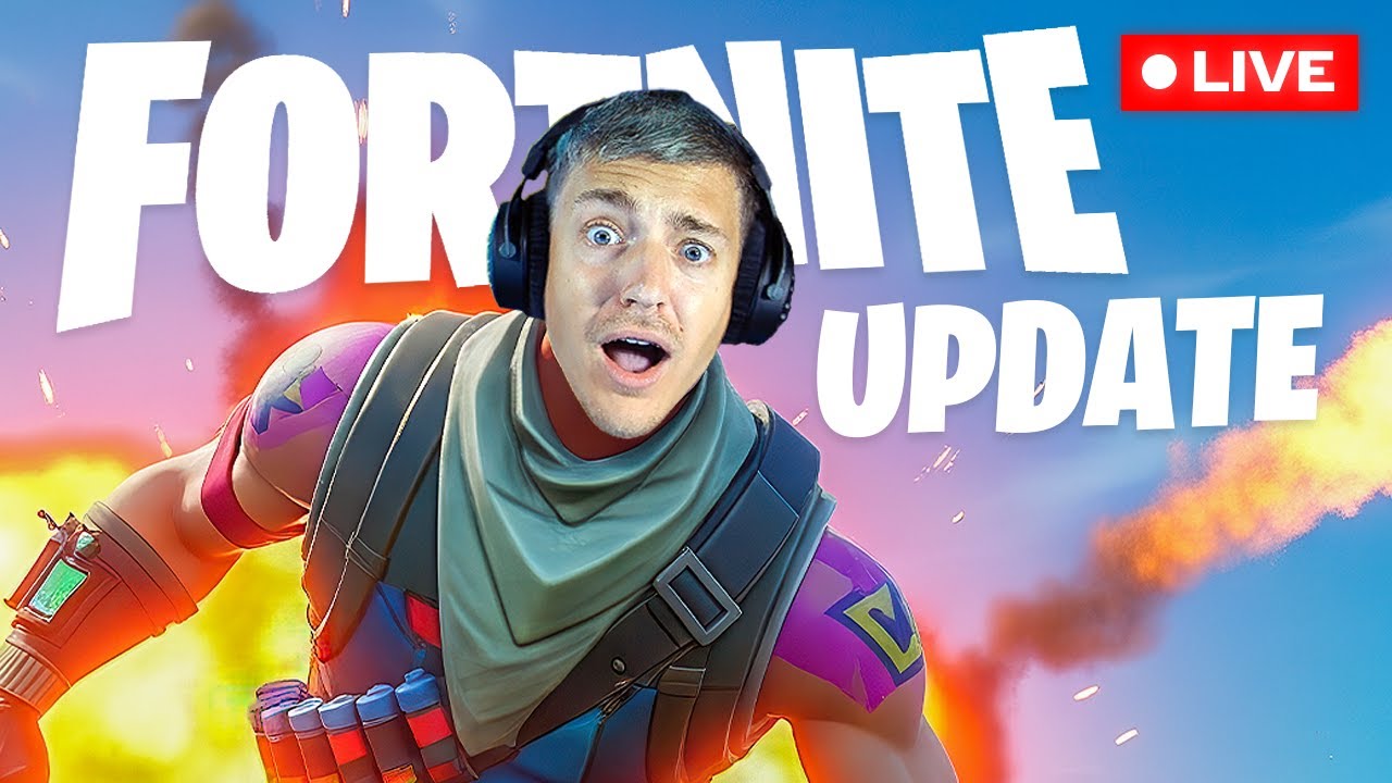 🔴 Ninja Playing The NEW Fortnite Update + NEW EVENT background