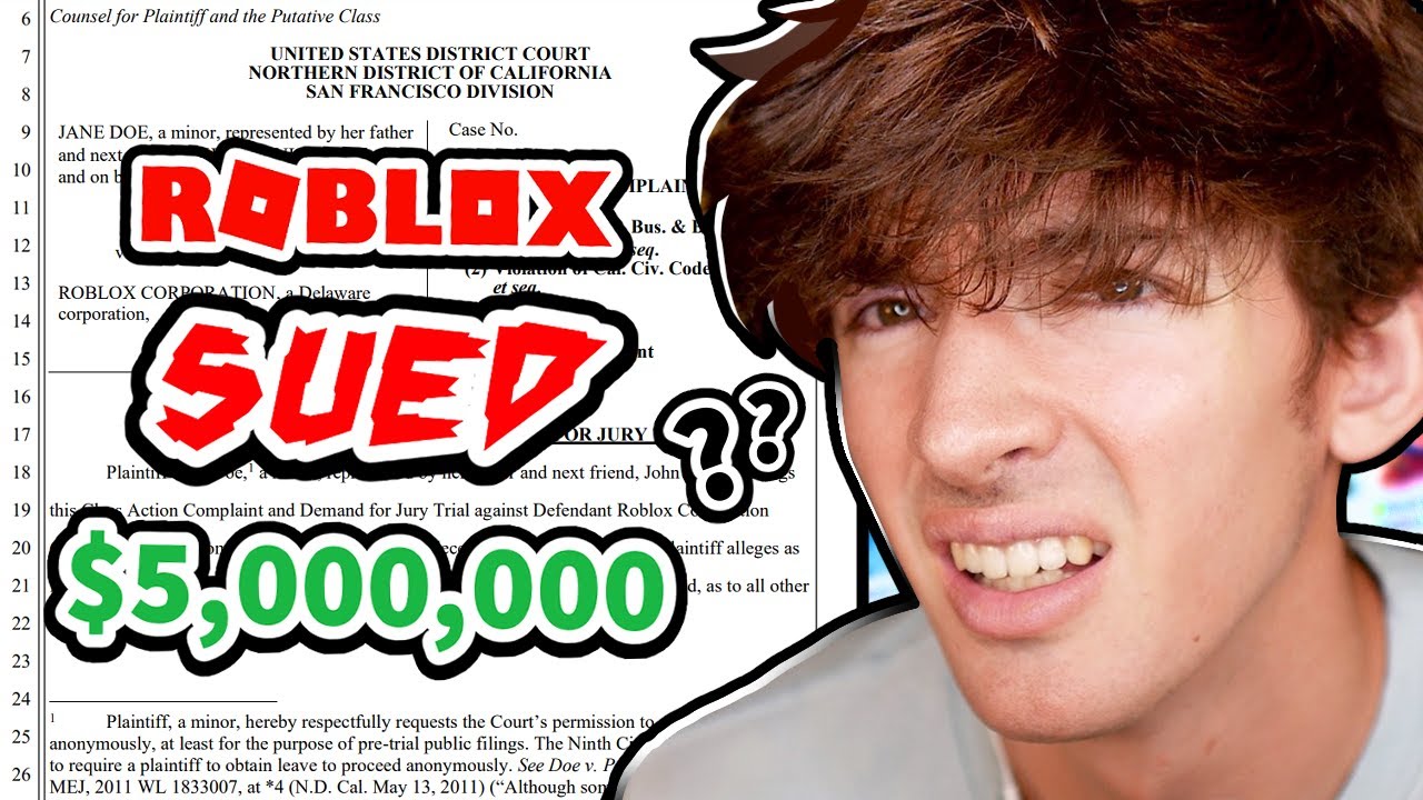Roblox is being sued... background