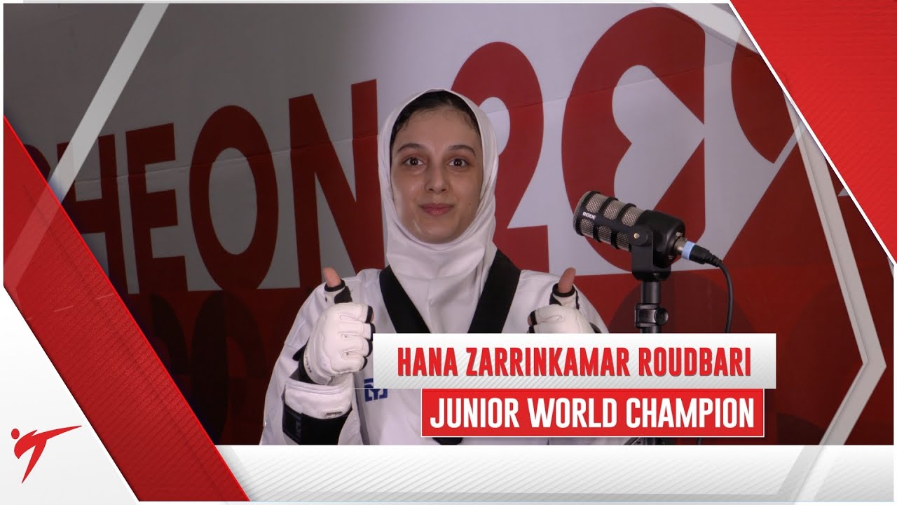 DAY 5 INTERVIEW HANA ZARRINKAMAR ROUDBARI -68KG JUNIOR WORLD CHAMPION 2024 CHUNCHEON