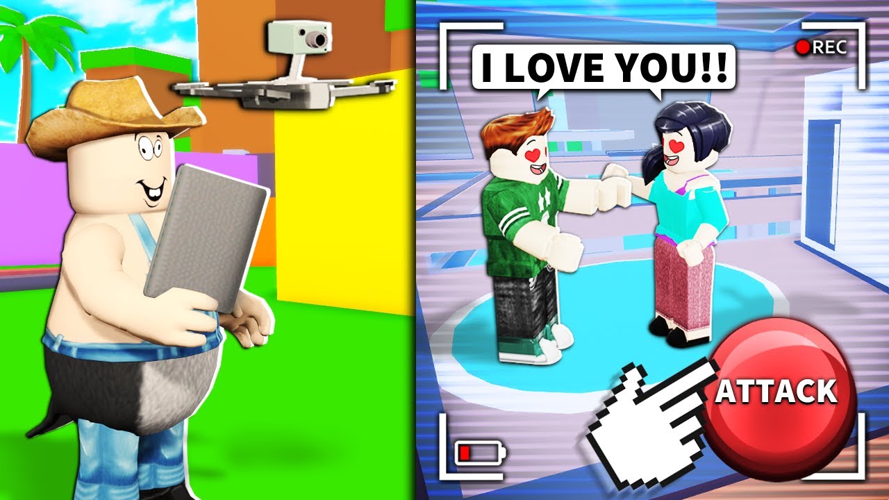 I used a Roblox DRONE to SPY and ATTACK NOOBS...