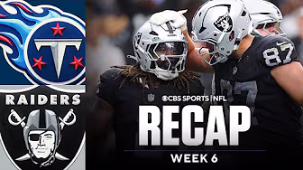 Raiders snap 4-game skid with win vs Titans as Cam Ward's struggles continue | Game Recap