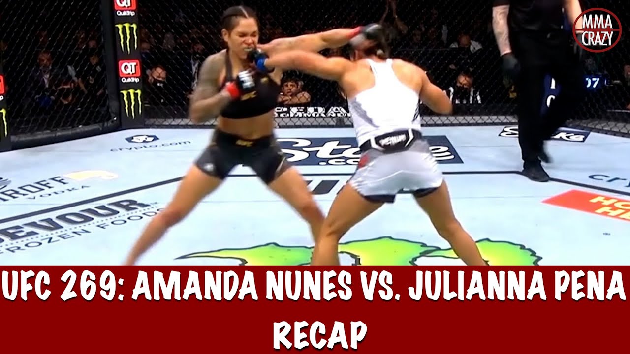 UFC 269: Amanda Nunes vs. Julianna Pena Recap background