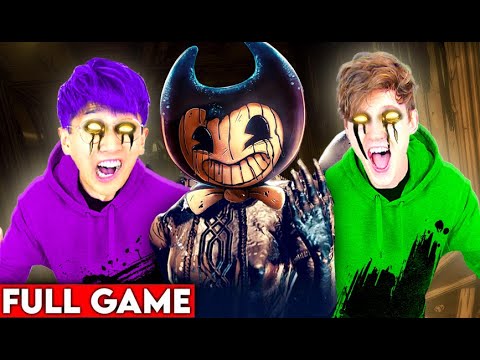LANKYBOX Playing BENDY AND THE DARK REVIVAL!? (FULL GAME PLAY!) background