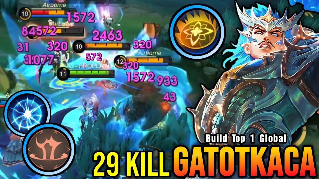 29 Kills + MANIAC!! Gatotkaca The Killing Machine!! - Build Top 1 Global Gatotkaca ~ MLBB background