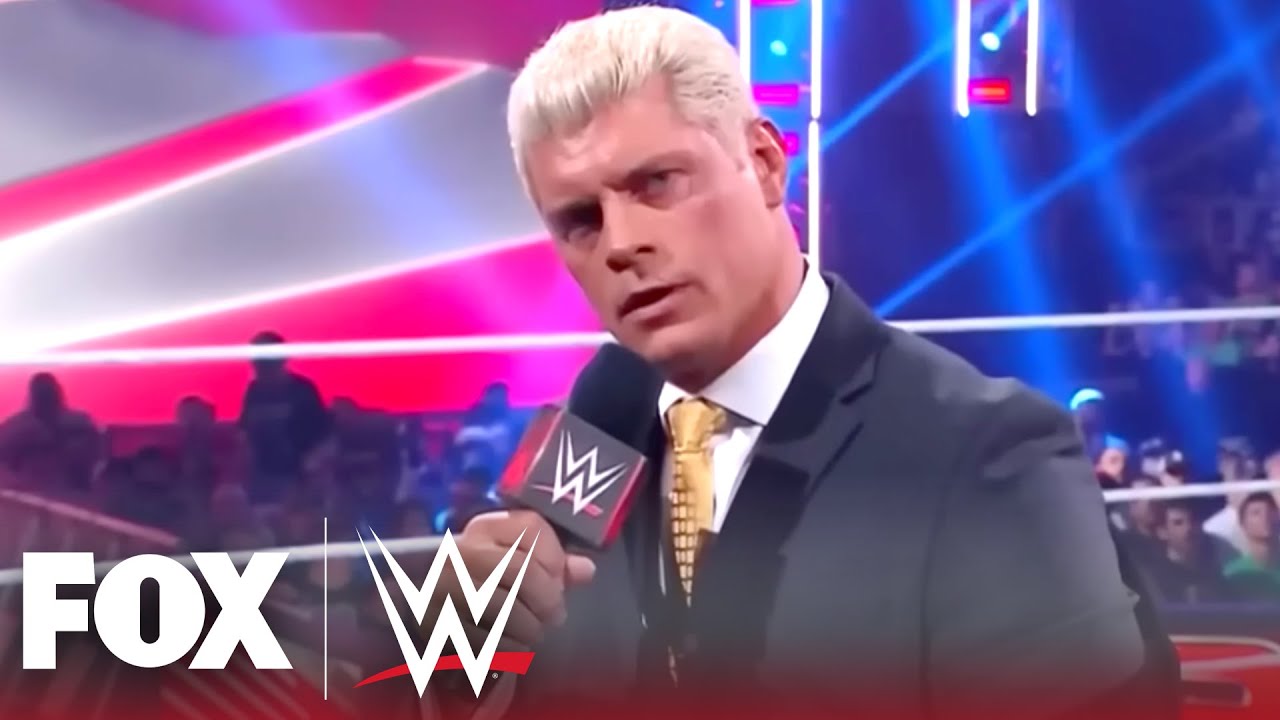 Cody Rhodes issues an open challenge to Brock Lesnar after Night of Champions throwdown | WWE on FOX background