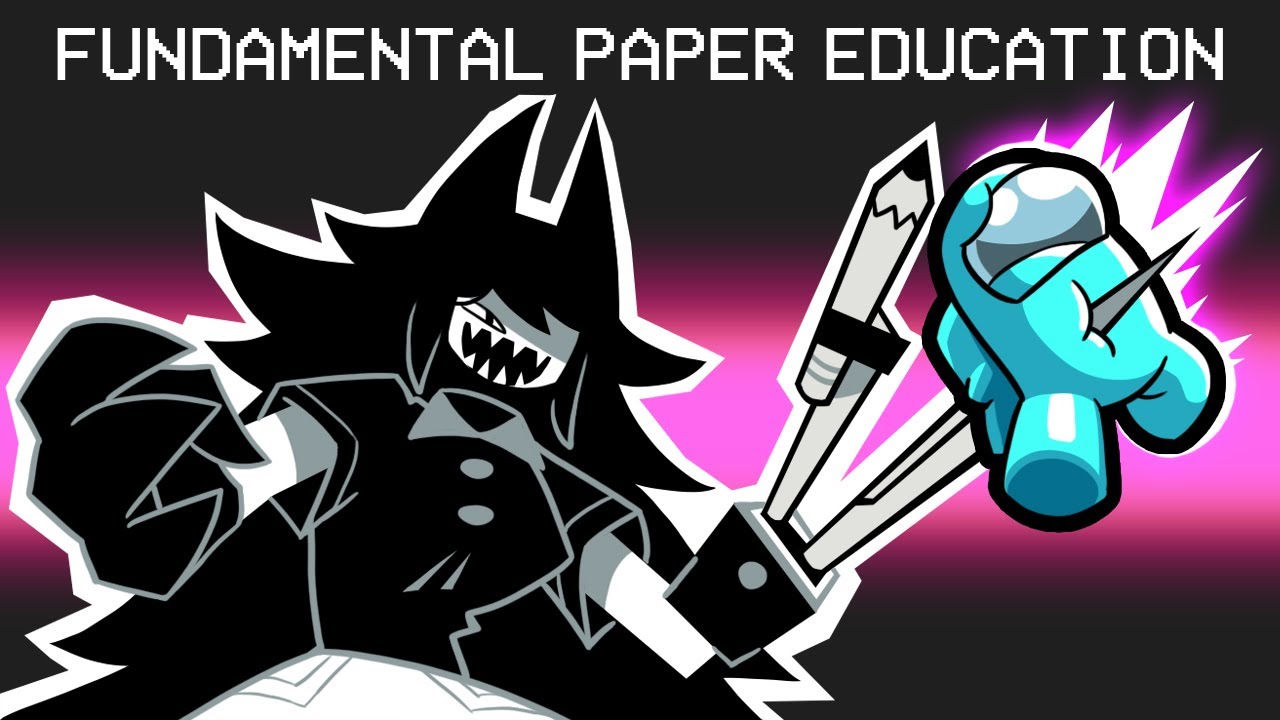 Fundamental Paper Education in Among Us background