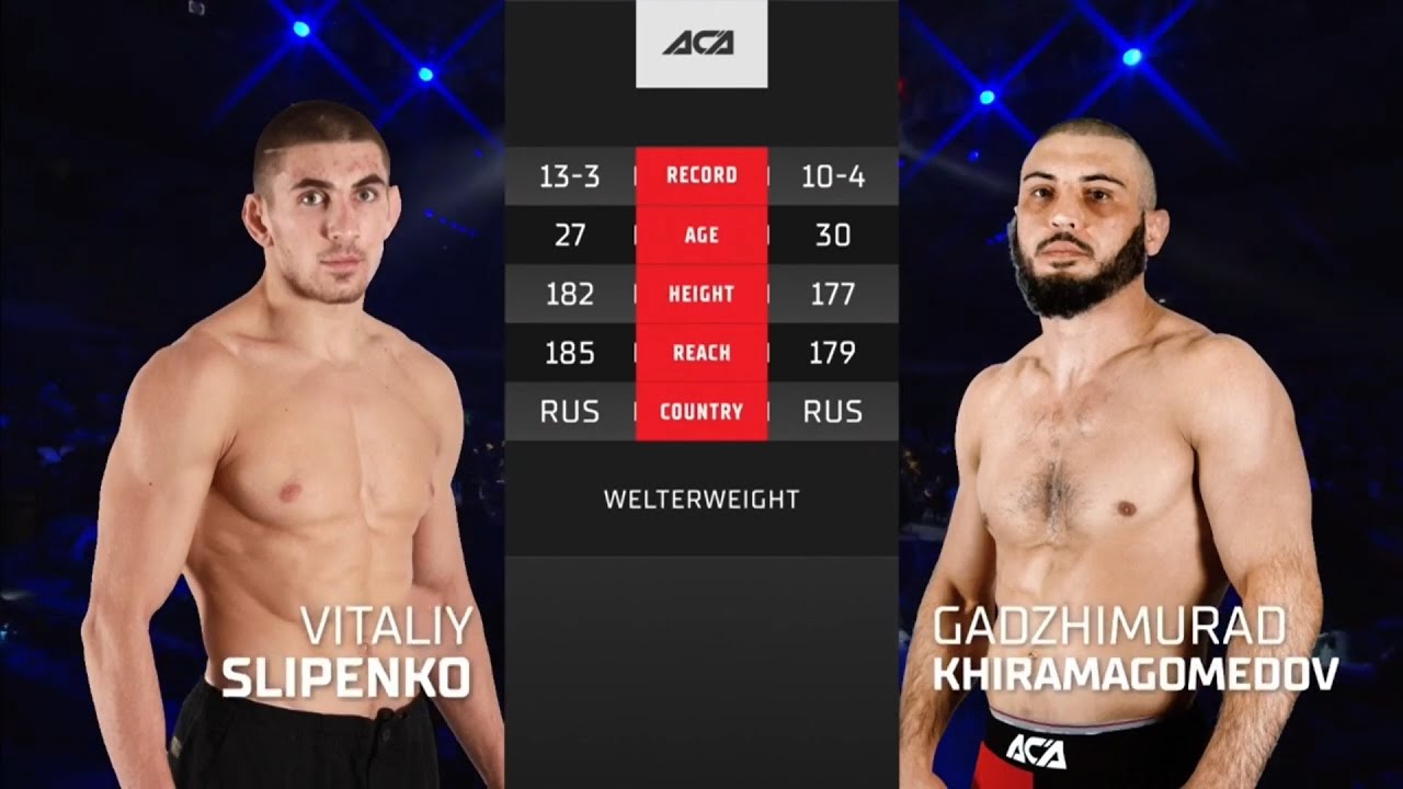 ACA129: Виталий Слипенко vs Гаджимурад Хирамагомедов Vitaliy Slipenko vs Gadzhimurad Khiramagomedov background