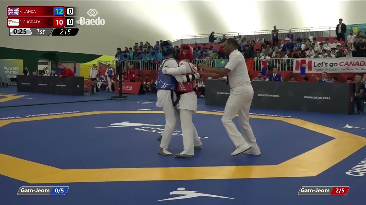215 Round of 32 Men 63kg GBR K LANDA AIN S BUGDAEV
