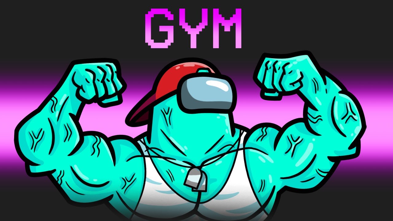 GYM Mod in Among Us background