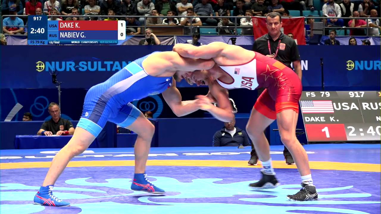 KYLE DAKE (USA) v. G. NABIEV (RUS) // 1/4 FS - 79 kg background
