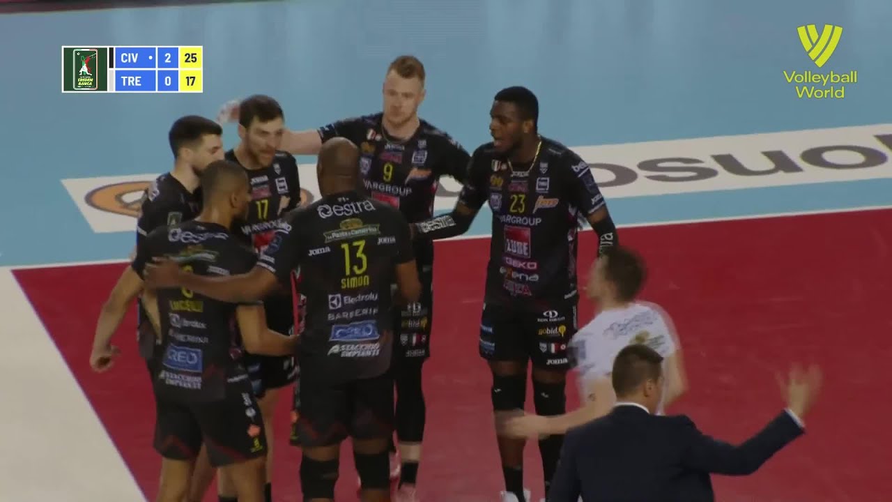 Cucine Lube Civitanova vs. Itas Trentino - FIVB - Super Liga - Match Highlights background