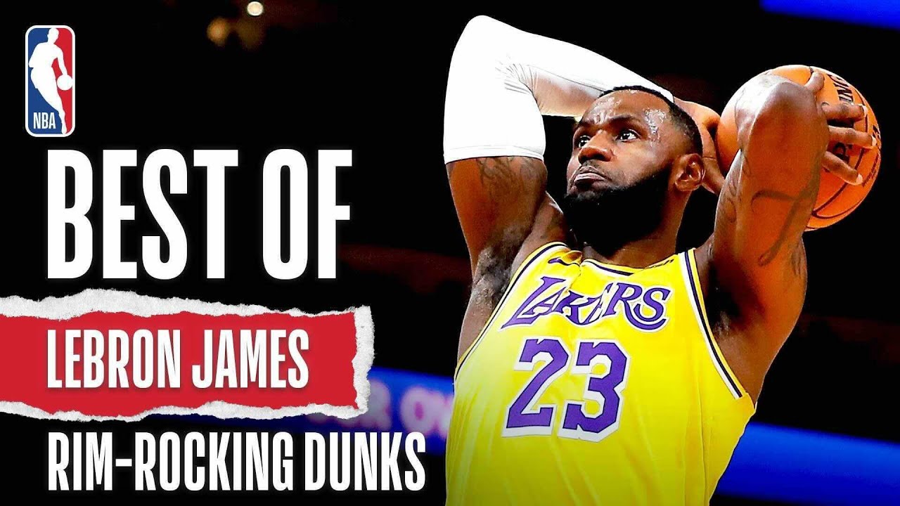 BEST Of LeBron James Rim-Rocking DUNKS | NBA Career background