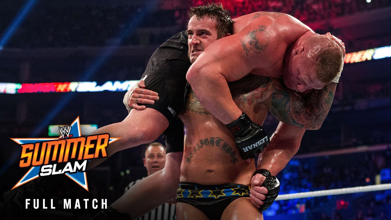 FULL MATCH — CM Punk vs. Brock Lesnar - No Disqualification Match: SummerSlam 2013 background