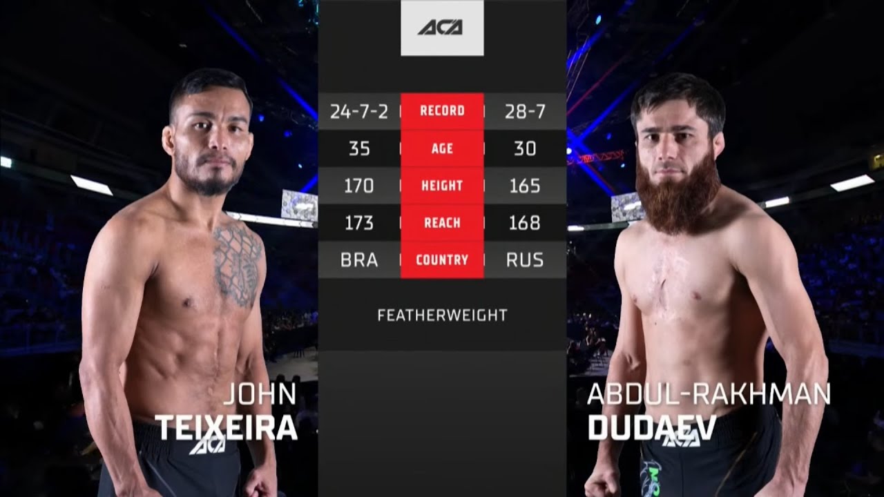 Джон Тейшейра vs. Абдул-Рахман Дудаев | John Teixeira vs. Abdul-Rakhman Dudaev | ACA 141