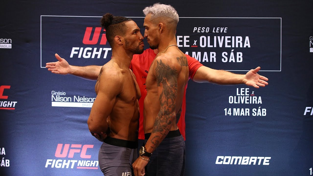 UFC Brasília: Todas as encaradas da Pesagem background