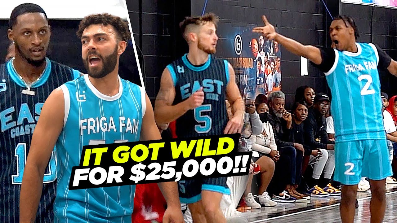 Friga Fam vs East Coast Squad!! YOUTUBE BASKETBALL GAME OF THE YEAR!! background