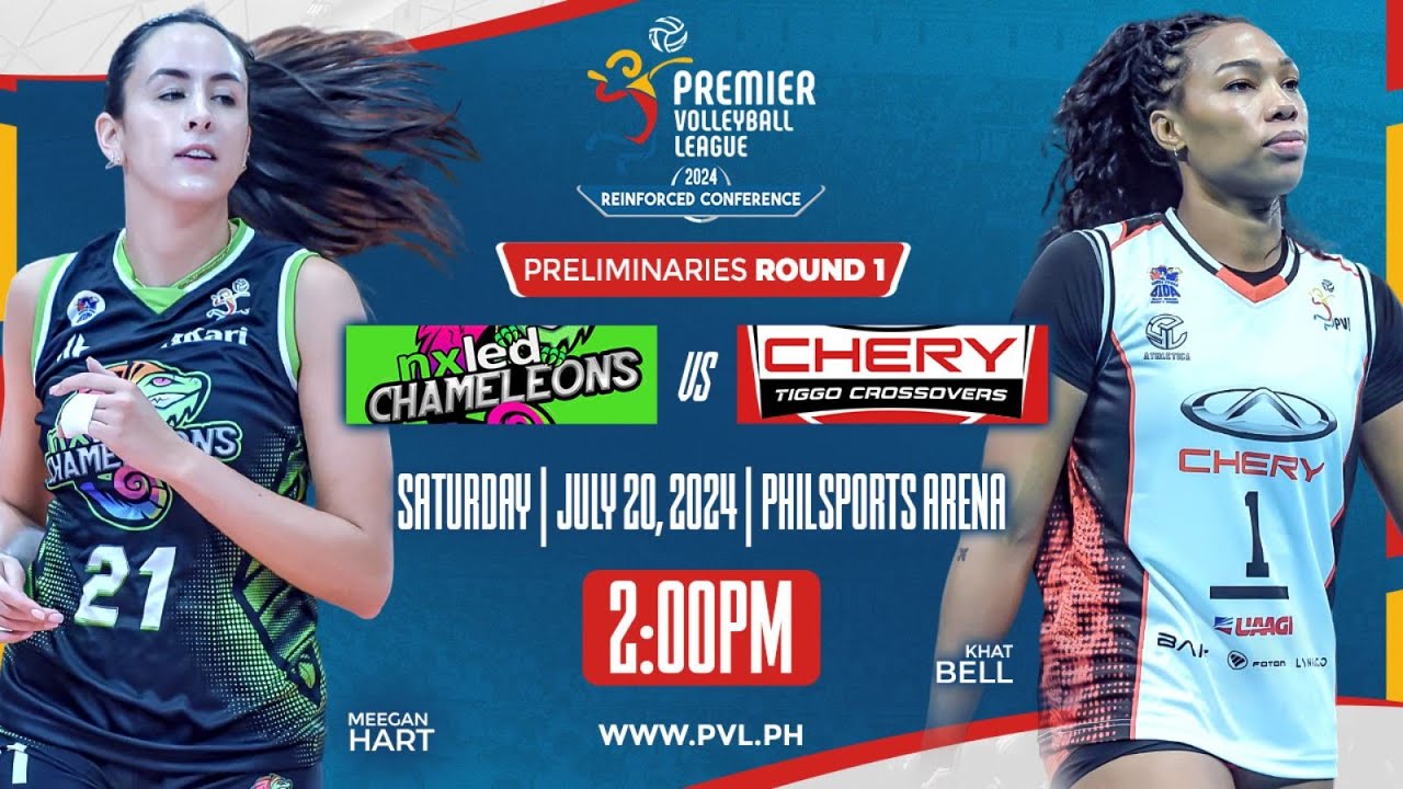 NXLED vs. CHERY TIGGO - Full Match | Preliminaries | 2024 PVL Reinforced Conference background