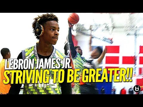 13 Year Old LeBron James Jr. Striving To Be GREATER!! Full Swish n Dish Tournament Highlights!