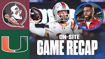 Former Florida State players react to No. 3 Miami's win over No. 18 Florida State | On-Site Recap