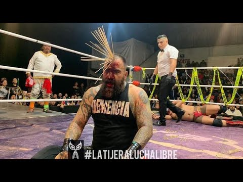 Batalla extrema, lucha de 5000 tachuelas en la Arena López Mateos con Boom GAW background