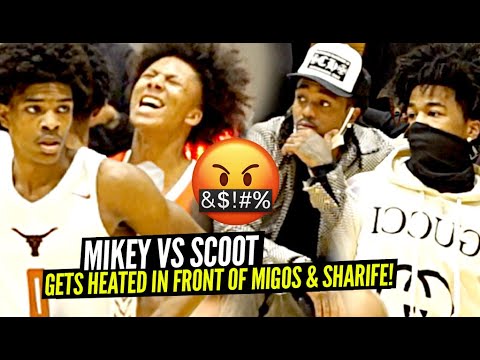 Mikey Williams vs Scoot Henderson GETS HEATED!! In Front QUAVO, SHARIFE COOPER & ANTHONY EDWARDS!!
