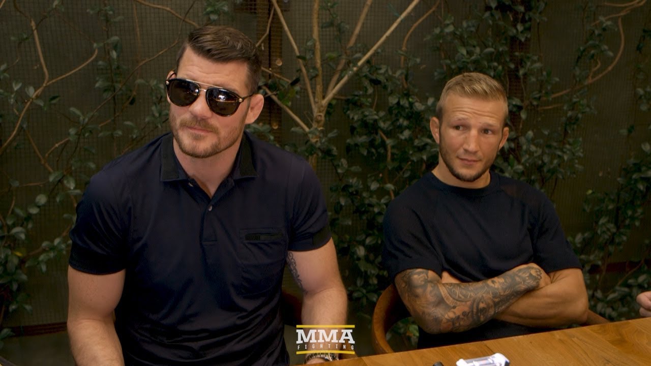UFC 217: Michael Bisping and T.J. Dillashaw Lunch Scrum - MMA Fighting