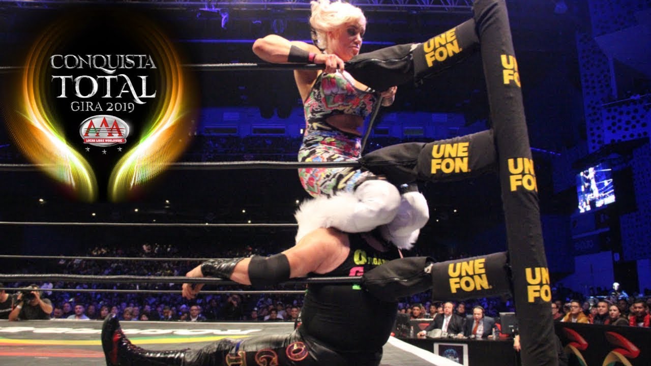 CONQUISTA TOTAL en Ciudad de Mexico Parte 1 | Lucha Libre AAA Worldwide background