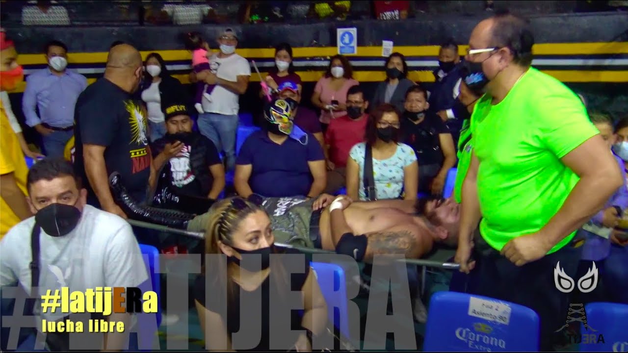 Diamante Azul DMT manda en camilla al Demonio Infernal, golpea staff, sangra a Fresero Jr y quita ta background