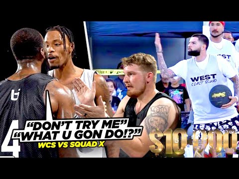 Streetball Game For $10,000 Got CHAOTIC! Ballislife WCS vs Squad X!