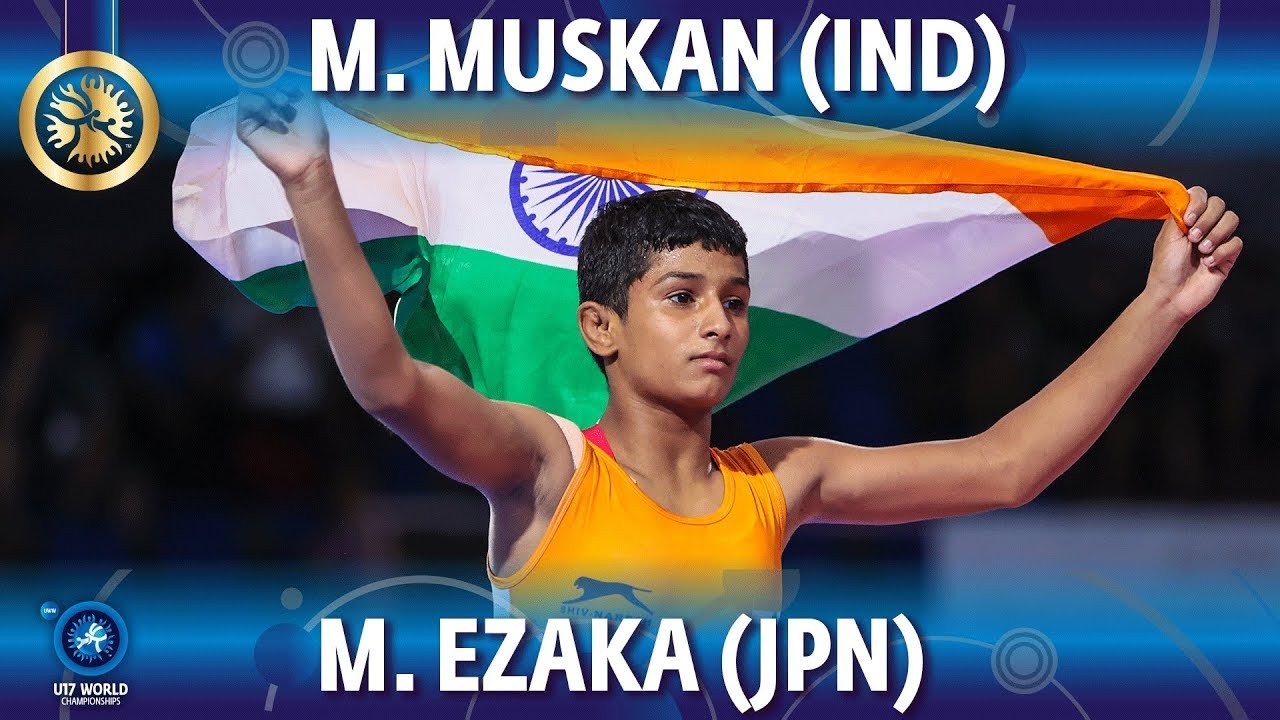 Muskan Muskan (IND) vs Mona Ezaka (JPN) - Final // U17 World Championships 2021 backdrop