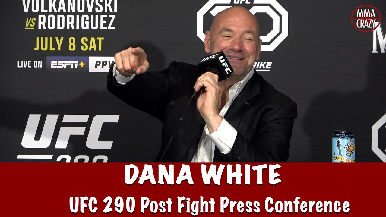 Full Dana White UFC 290 Post Fight Press Conference background