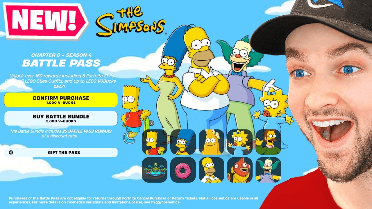 *NEW* Fortnite Simpsons BATTLE PASS!