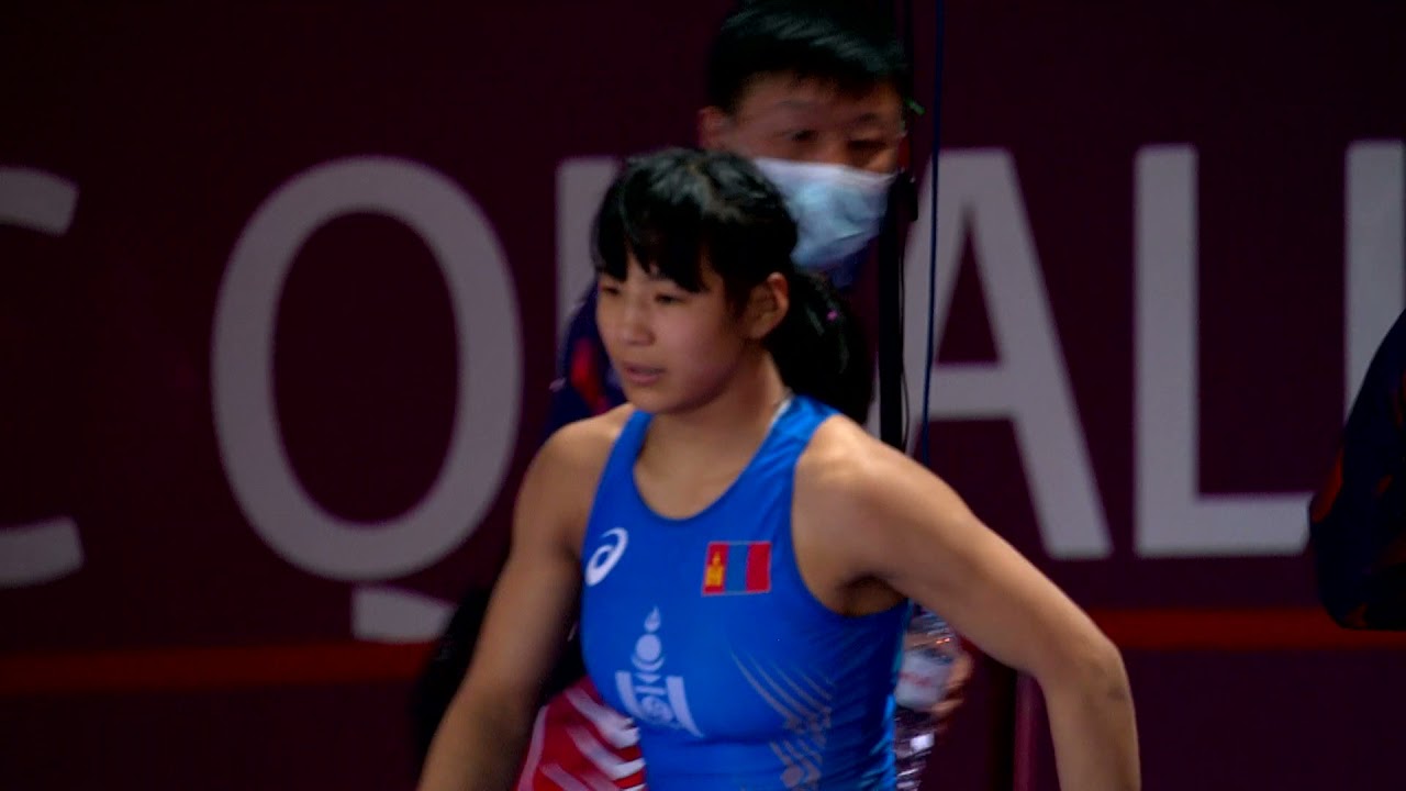 GOLD WW - 57 kg: A. ANSHU (IND) v. K. BOLDSAIKHAN (MGL)