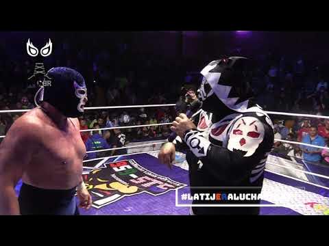 Reto de máscara contra máscara entre L.A. Park Vs Blue Demon Jr de caballeros en Arena Neza