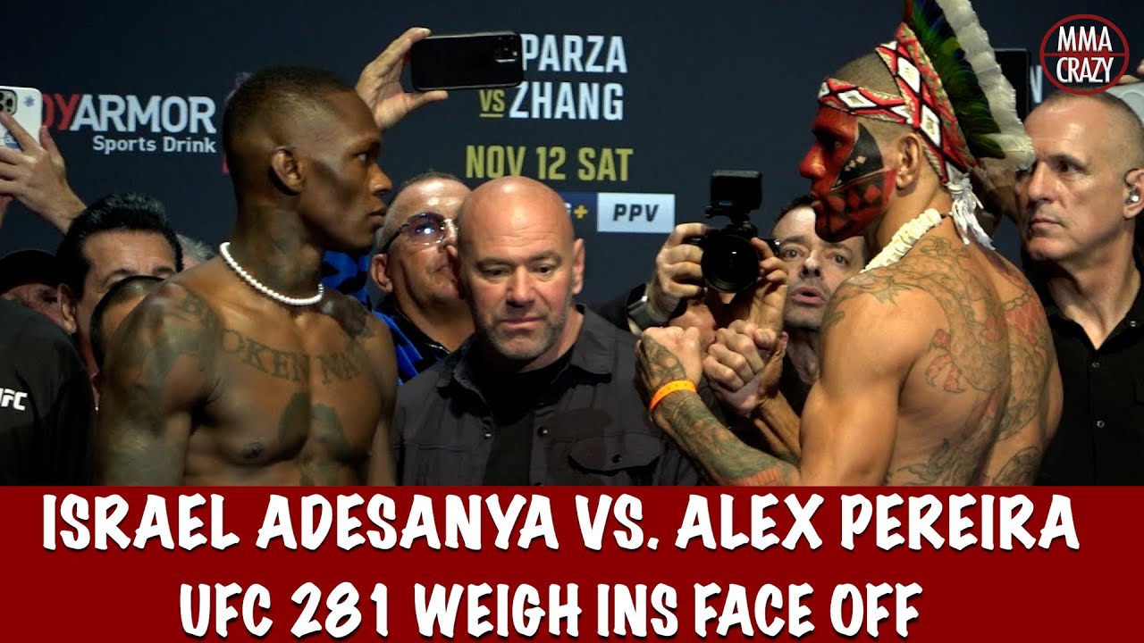 UFC 281: Israel Adesanya vs. Alex Pereira weigh in Face Off