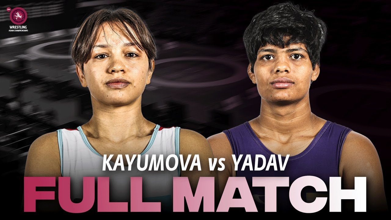 MATCH OF THE DAY: P. YADAV (IND) vs. D. KAYUMOVA (KAZ) | 2024 Asian C'ships | Bronze Medal | WW 59Kg