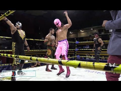 Sorpresa Hijo de Villano III en IWRG. Villano V Jr: Por algo está en el CMLL y tú no Oficial 911 background