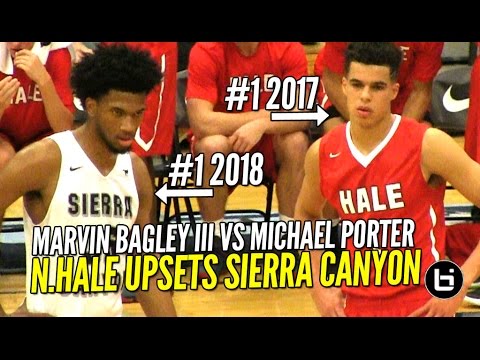 Future NBA Stars BATTLE! Michael Porter Jr vs Marvin Bagley III at LSI! Full Highlights! background