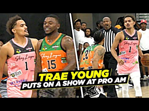 Trae Young BREAKS Defender's Ankles & Puts On a SHOW At Skinz League Pro Am!! background