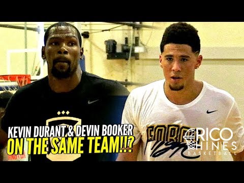 Kevin Durant & Devin Booker TEAM UP at Rico Hines UCLA Run! CRAZY SCORING CLINIC
