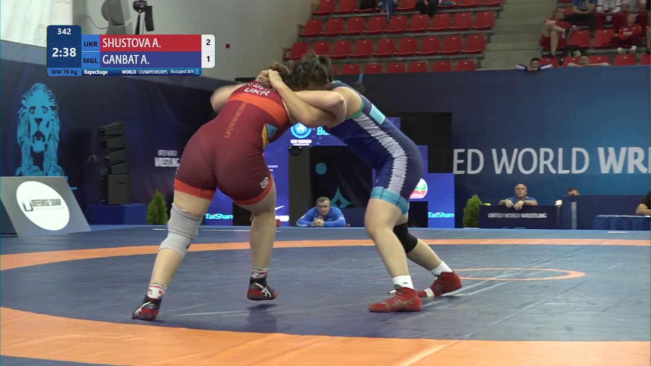 Repechage WW - 76 kg: A. SHUSTOVA (UKR) v. A. GANBAT (MGL)