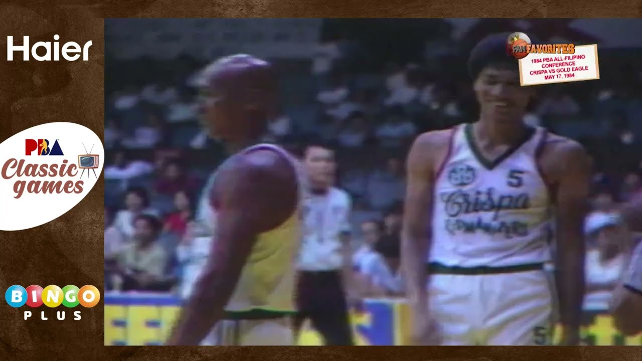 #PBAClassicGames: 4th Quarter CRISPA VS. GOLD EAGLE 1984 All Filipino May 17, 1984 backdrop