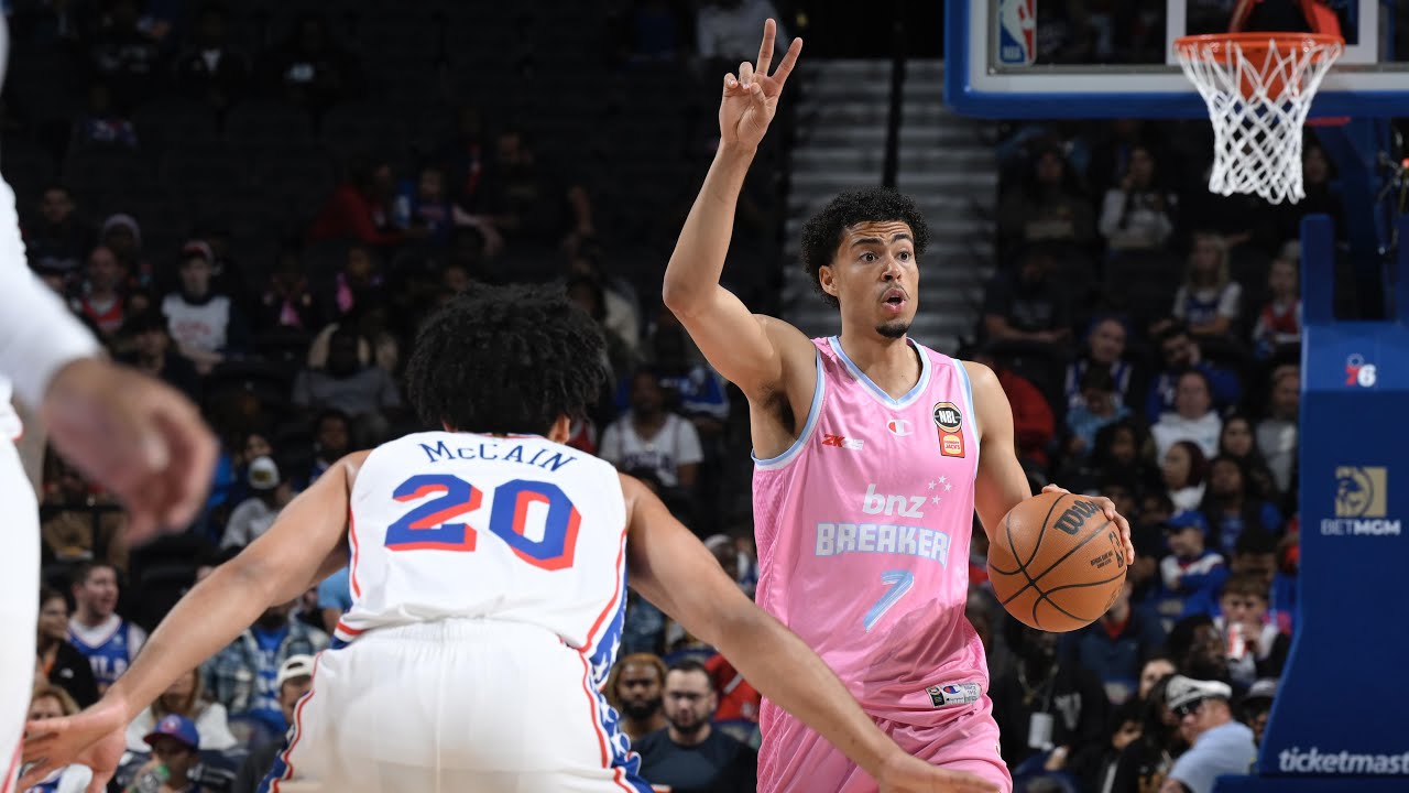 NBLxNBA - New Zealand Breakers vs Philadelphia 76ers Game Highlights background