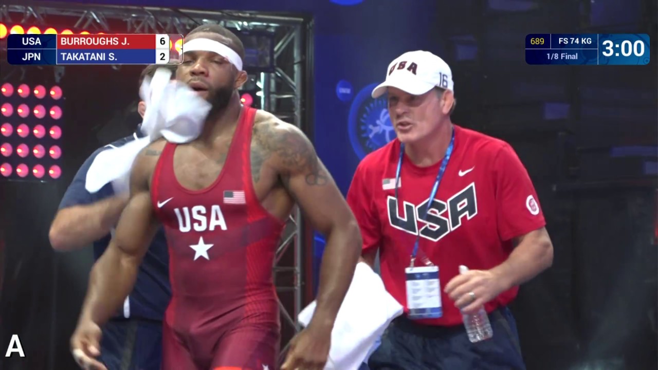 1/8 FS - 74 kg: Jordan BURROUGHS (USA) df. S. TAKATANI (JPN) by VSU1, 12-2