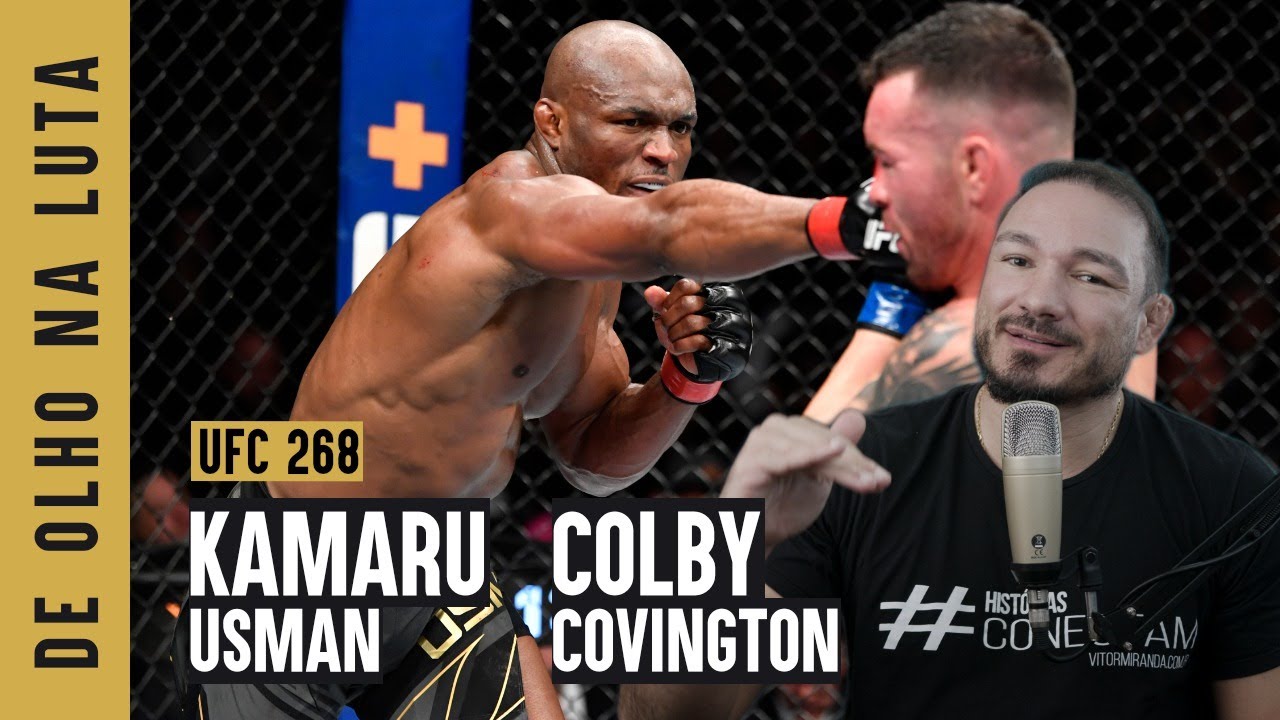 De Olho na Luta, por Vitor Miranda: Kamaru Usman x Colby Covington 2 backdrop