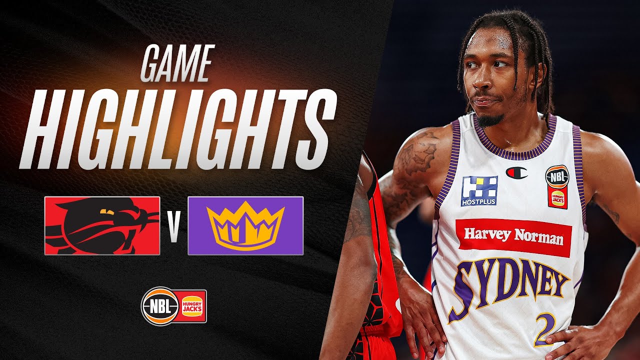 Perth Wildcats vs. Sydney Kings - Game Highlights - Round 2, NBL25 background