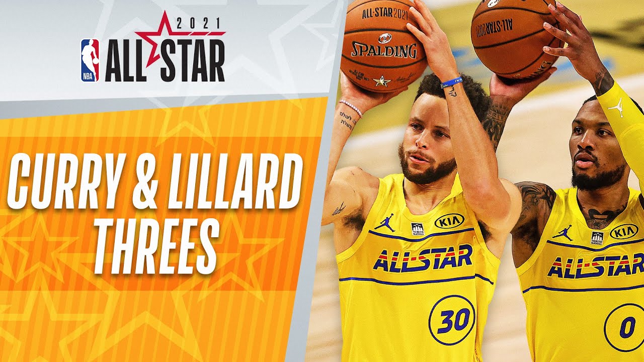 Stephen Curry & Damian Lillard Put On Another Shooting DISPLAY From Three! background