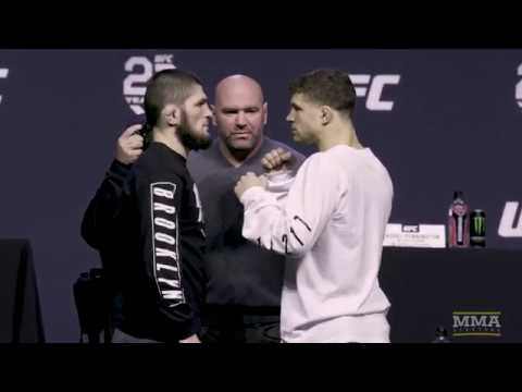 UFC 223: Khabib Nurmagomedov vs. Al Iaquinta Press Conference - MMA Fighting backdrop